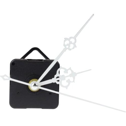 White Quartz Clock replacement Movement + time Hands for DIY Repair Suitable For Clock Panel With A Thickness Not More Than 6 mm