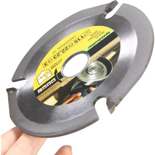 3 Teeth Alloy Saw Blade 115MM Circular Grinder Cutting Saw Blade Woodworking Wood Board Cutting Rotary Saw Blade Disc Wheel