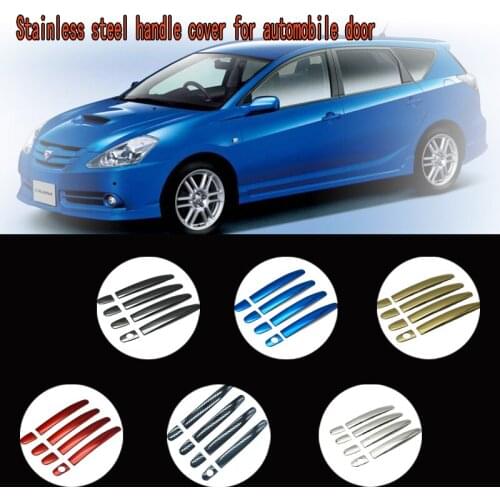 Karcng 9 pcs/lot for Car door handle cover stainless steel Chrome decorative sticker For Toyota Caldina 2003 - 2007
