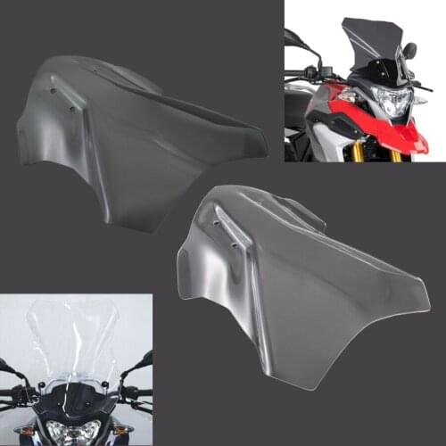 Motorcycle Windshield VIsor Viser For BMW G310GS 2017-18 Refitting front windshield,Transparent & Gray Wind Deflector Protector