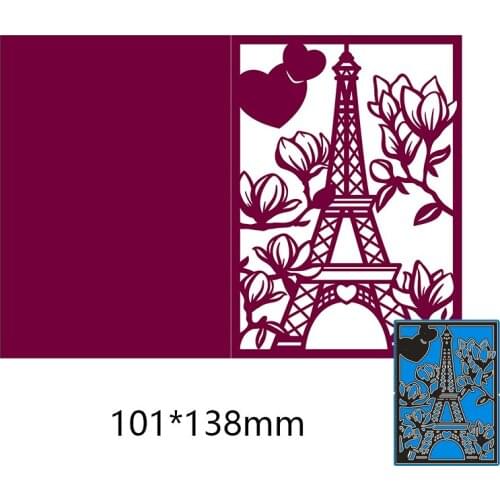 101*38mm Spring Tower Metal Cutting Dies for 2020 New Stencils DIY Scrapbooking Paper Cards Craft Making Craft Decoration