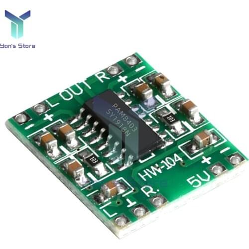 Mini PAM8403 2*3W Digital Class D Amplifier Board module Audio Speaker Sound Board 2.5V To 5V Modulo Amplificador volume control