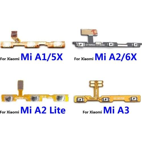 New Power Volume Button Side Key Flex Cable Ribbon For Xiaomi Mi A1 A2 Lite A3 X5 X6 Replacement Part