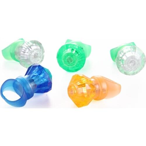 Novelty Glowing Fingers Children Boys and Girls Toy Rings Smiley Strawberry Gemstones Four Styles of Roses Three Lights Shining