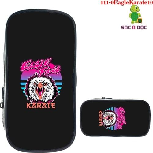 Fashion Eagle Fang Karate Pencil Case Kids 3D Large Multifunction School Stationery Makeup Box Eagle Print Storage Cosmetic Bags