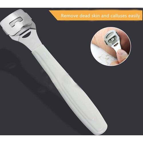 Professional Detachable Pedicure Foot Care Tool Stainless Steel Cuticle Remover Dead Skin Removal Callus Tool Hard Feet Scraper