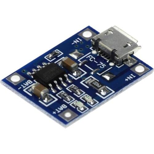 TP4056 5V 1A Micro USB 18650 Lithium Battery Charging Board Charger Module Protection Dual Functions for arduino Diy Kit