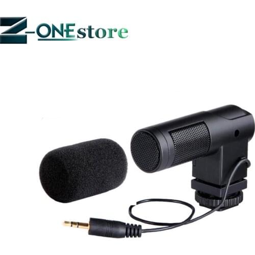 BOYA BY-V01 Condenser DSLR Camera Stereo Microphone for Canon 800D 760D 750D 80D 77D 7D 6D 70D 60D 5Ds 200D 650D With Windshield