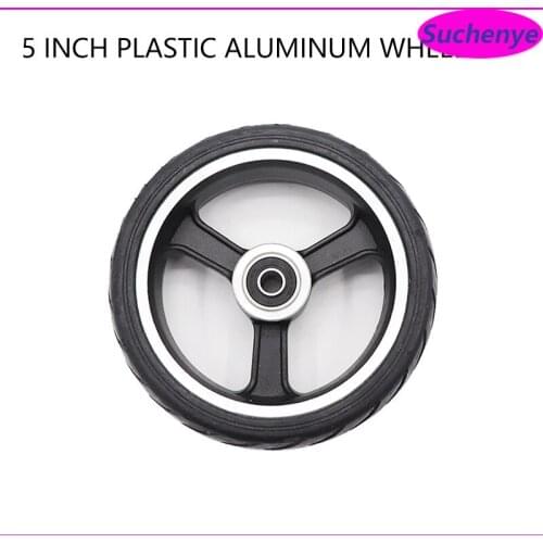 5 inch 5x2 Solid Tire Aluminum Alloy Wheel Explosion-proof Tire for Electric Scooter Balance Scooter