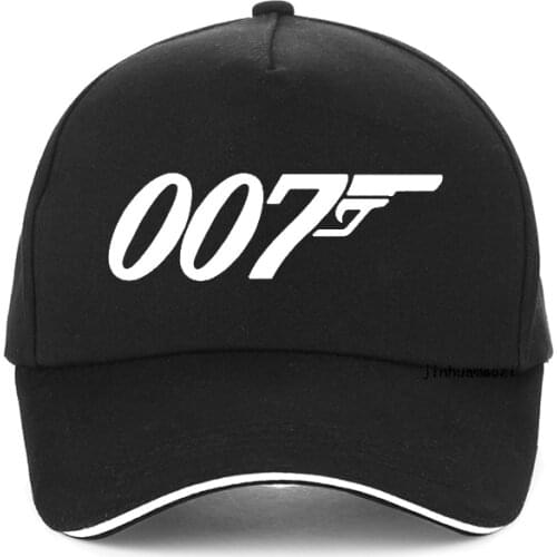 Movie Film James Bond 007 Design Funny baseball cap for Men and Women Unisex Breathable summer hip-hop snapback hat gorras