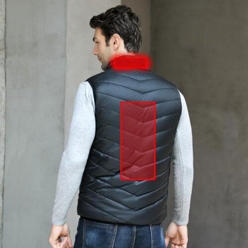 Winter USB Infrared Heated Vest Men Women Electric Thermal Fishing Camping Hiking Vest Outdoor Warm Waistcoat Sleevless Jackets