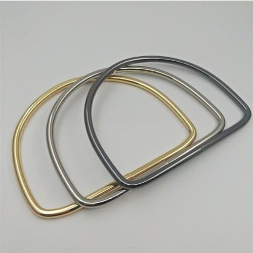 10 PC/lot) 12 cm metal plating processing leather handbags hand holding the handle handle decorative accessories