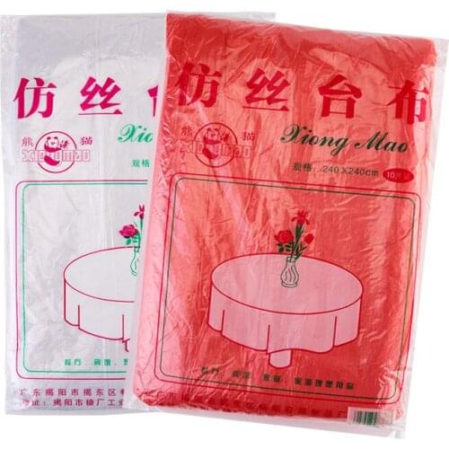 10pcs Plastic Disposable Tablecloth Wedding Party Table Covers Desk Decoration Cloth Decor Supplies Waterproof Oil Resistant