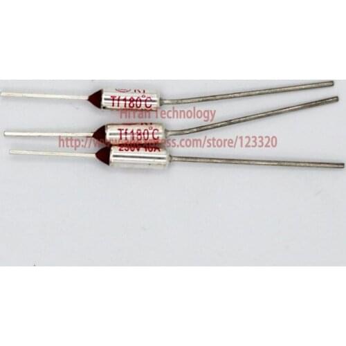 20pcs/lot) RY180 TF 180 Degree Celsius 180C 10A 250V Temperature Thermal Fuse