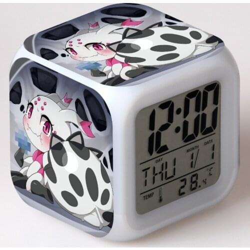 2021 New I'm A Spider, So What? Action Figures LED 7 Colors Change Touch Light Alarm Desk Watch Boys Girls Toys