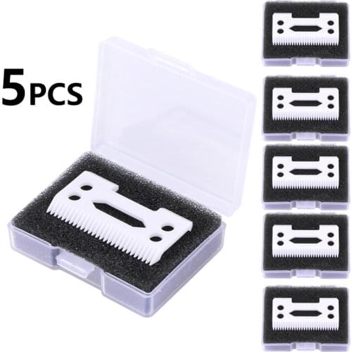 5pcs professional ceramic clipper blades Clipper ceramic Blade cutter,ceramic clipper replacement blades for Wahl Senior