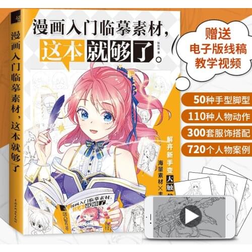 Comics Getting Started Copying Material Painting Techniques Zero Basic Characters Hand-painted Self-taught Art Album Basic book