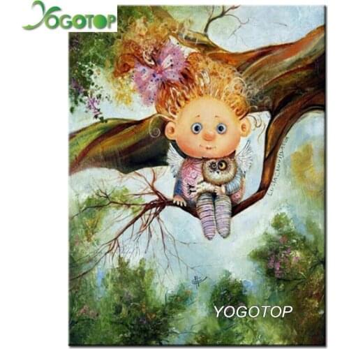 YOGOTOP Diamond Painting Cross Stitch 5D Diamond Embroidery Cartoon angel Diamond Mosaic Home Decor DIY diamond art VD381