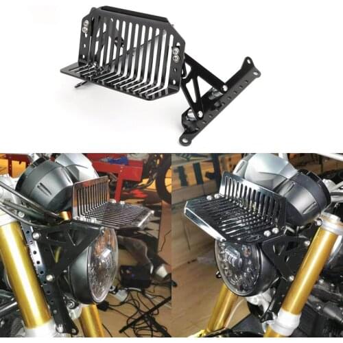 Areyourshop For BMW R nine T / Scrambler / Pure 2014-2019 Front Upper Luggage Rack Carrier Stainless Steel Black Motorcycle Part