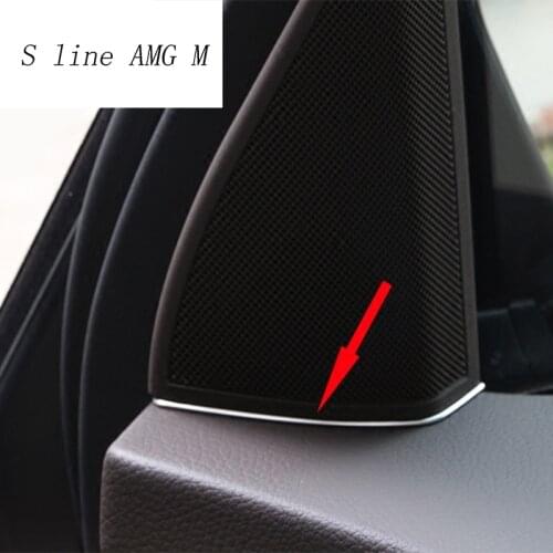Car Styling for Mercedes Benz GLK X204 200 300 Auto Audio Speaker Frame Decoration Sticker Covers Trim Interior Auto Accessories