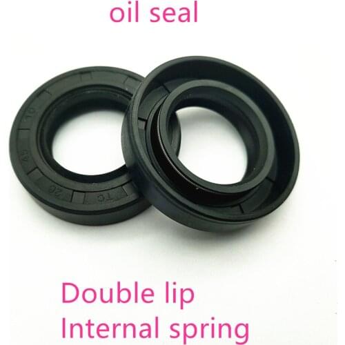 NBR framework oil seal TC230 235 210 220 230 240 245*265 270*15 16 17 18mm double lip with clamp spring