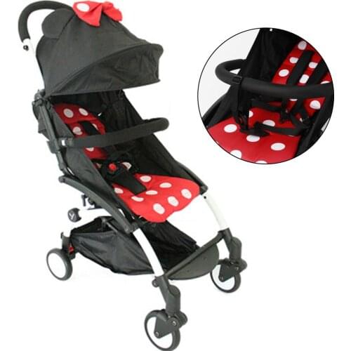 Baby Pram Handle PU Leather Pushchair Armrest Bumper Bar Universal Handlebars Stroller Trolley Accessories