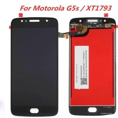 5.2'' For Motorola G5s LCD Moto G5s XT1793 XT1794 XT1792 Display Touch Screen Digitizer Assembly Replacement Parts
