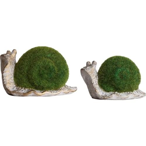 Garden Simulation Snail Statue Animal Sculpture Balcony Decor cute and delicate and realistic in shape decorate your courtyard