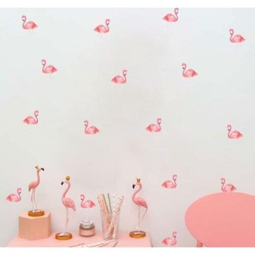 Colorful Flamingo wall sticker bedroom living room wall decals art home decor poster mural decor
