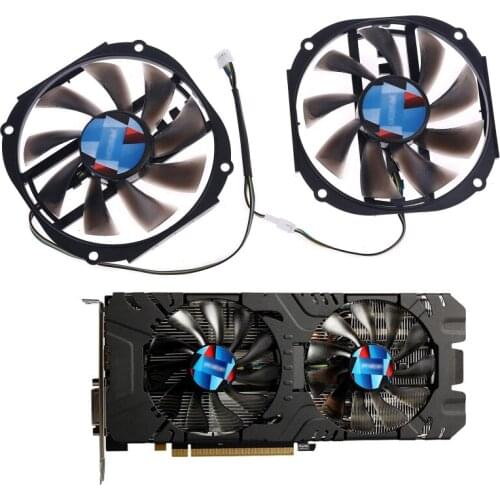 2pcs 95mm 4gb GPU Cooler Cooling Fan for Yeston RX480 570 580 Graphics Card Fan