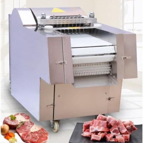 Small Type Chicken Nugget Cutter Machine Fish Meat Bone Cube Cutting Slicing Dicing Machine