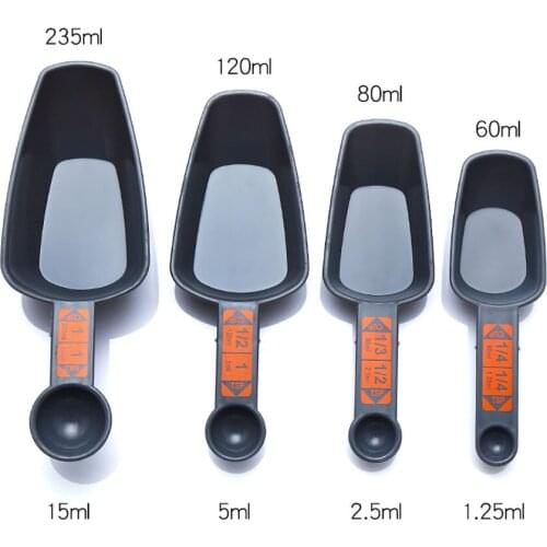 High-Quality Plastic High-Quality Polypropylene Measuring Spoon Precise Scale Double-Sided Measuring Spoon Kitchen Baking