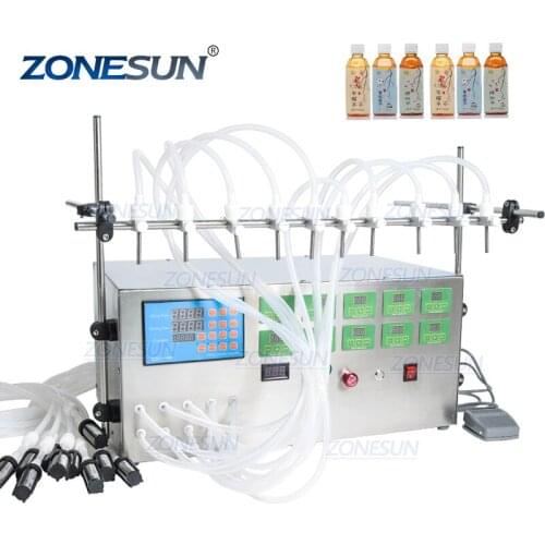 Digital Control Pump Liquid Essential Oil Water Juice Cnc 10 Heads 3-4000ml Filling Machine