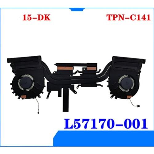 New Original For Laptop For hp 15-DK TPN-C141 L57170-001 CPU and GPU Cooling Fan Radiator Heatsink Cooler