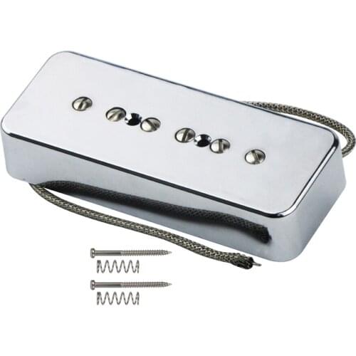 NEW Chrome Alnico 5 P-90 P90 Soapbar Single Coil Guitar Pickup Neck / Bridge for LP Guitar