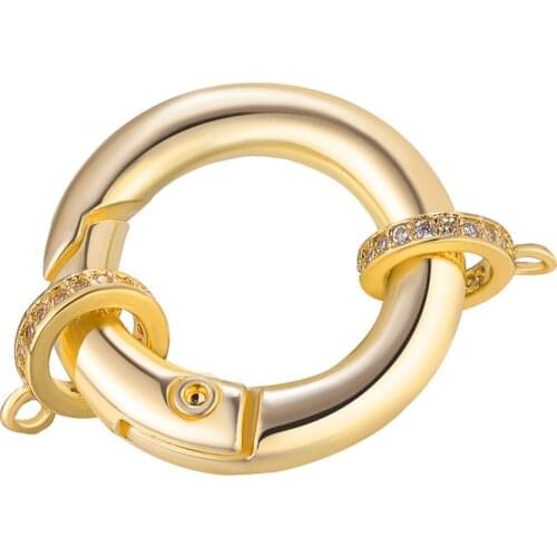 5 Pcs Wholesale Spiral Clasps Connectors Copper Screw Clasp Pendants DIY Handmade Jewely Findings Accessories For Jewelry Making