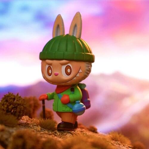 Genuine Blind Box LABUBU Elf Field Trips Lab Cloth Series Cute Doll Hand Office Birthday Gift Home Decor Kawaii Accessories