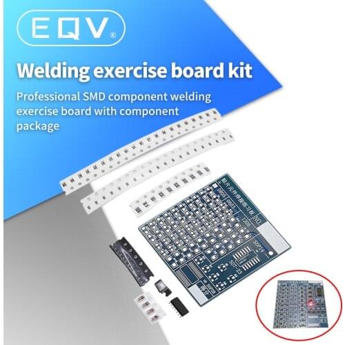 DIY Circuit Board PCB SMT SMD Soldering Practice Board DIY Kit Fanny Skill Training Electronic Suit 77PCS components