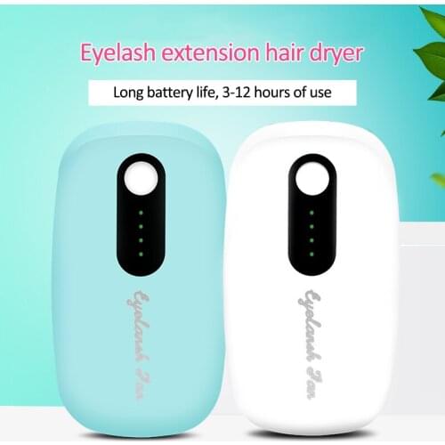 Mini Portable USB Charging Eyelash Fan Air Conditioning Blower Glue Grafted Eyelashes Dedicated Dryer Makeup Tools Accessories