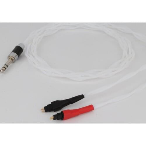 Preffair High Performance TF04 Pure Silver Handmade Headphone cable Upgrade Cable For HD650 HD600 HD580 HD525 Hifi Audio Cable