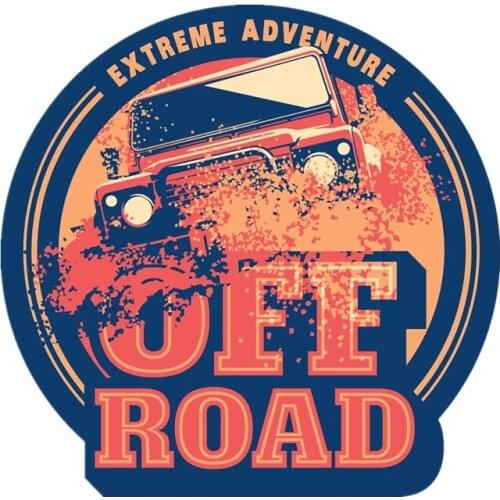 S40720# Various Sizes Self-adhesive Decal Off Road Car Sticker Waterproof Auto Decors on Bumper Rear Window