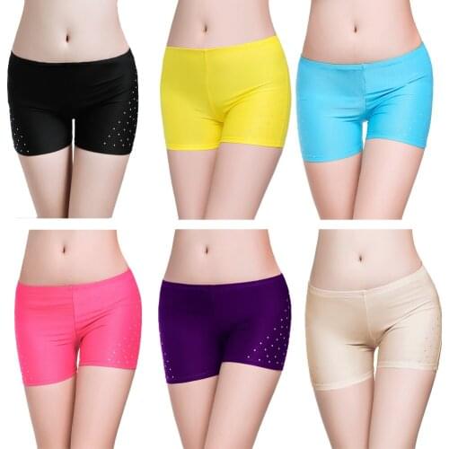 Sexy Hot Short Pants Diamond Safety Pants bellydancing pants belly dance Costume Pant Underwear lingerie Pants(Pack of 6 Or 12)