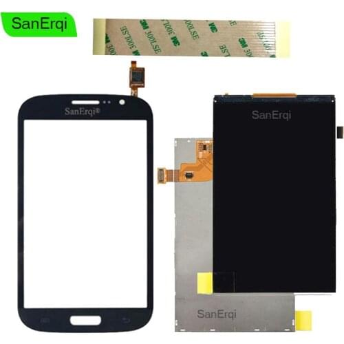 SanErqi For Samsung Galaxy Grand i9080 i9081 i9082 Black / White Touch Screen Sensor Digitizer Glass Sensor + LCD With Sticker