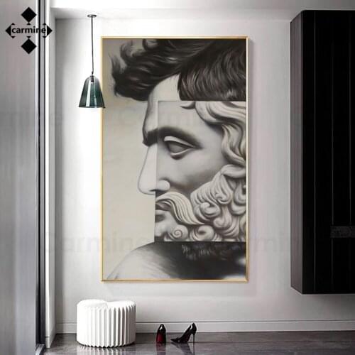 Nordic Sculpture Painting David Canvas Picture Painting Classic Masterpiece Wall Art Posters and Prints for Home Interior Decor