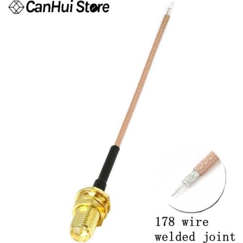 SMA Externe Schraube Innere Nadel SMA Buchse 10 cm 20 cm RG178 Zopf Kabel SMA zu 178 linie schweißen kopf WiFi Kabel Heißer