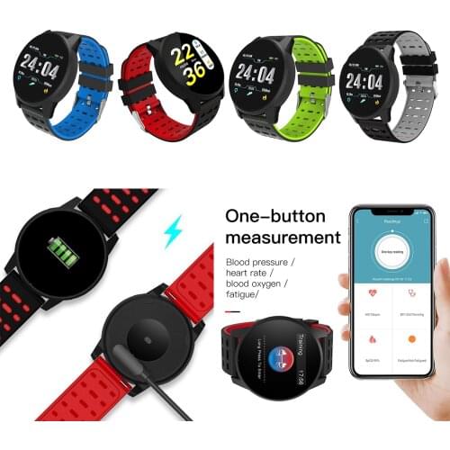 Women Men Smart Watch For Android IP67 Waterproof Heart Rate Blood Pressure Smartwatch P68