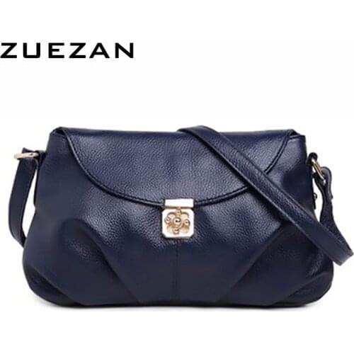 100% Natural Cowhide, Women Genuine Leather handbag, Fashion Crossbody bag Real Cowhide skin Shoulder bag for girl B341