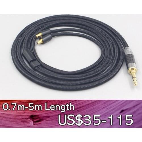 LN007510 2.5mm 4.4mm 3.5mm Super Soft Headphone Nylon OFC Cable For Sennheiser IE400 IE500 Pro Earphone