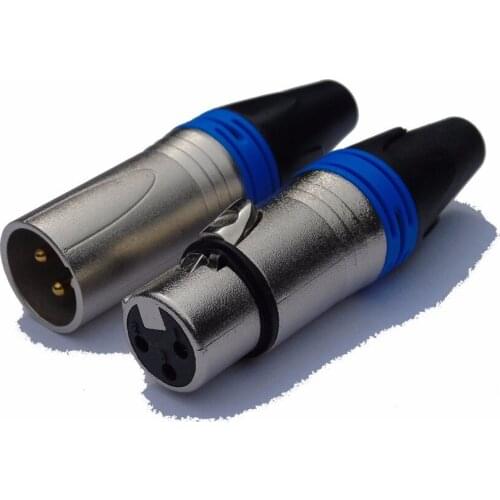 High quality 200pcs/lot 3Pin XLR Connector with 100 PCS NC3MXX & 100 PCS NC3FXX