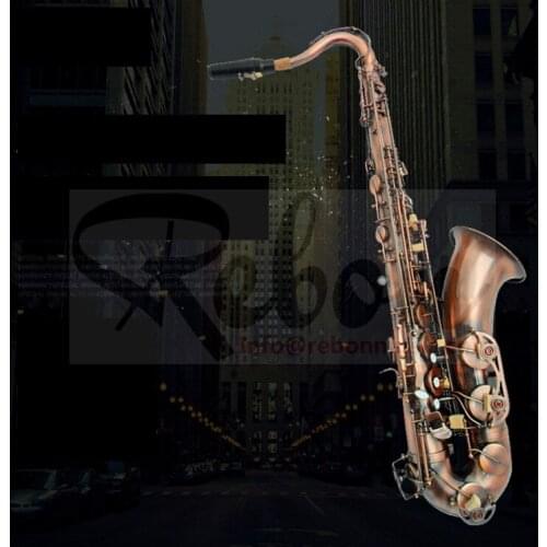 Weifang Rebon Bb Key Antique Brass copper Red Tenor Saxophone